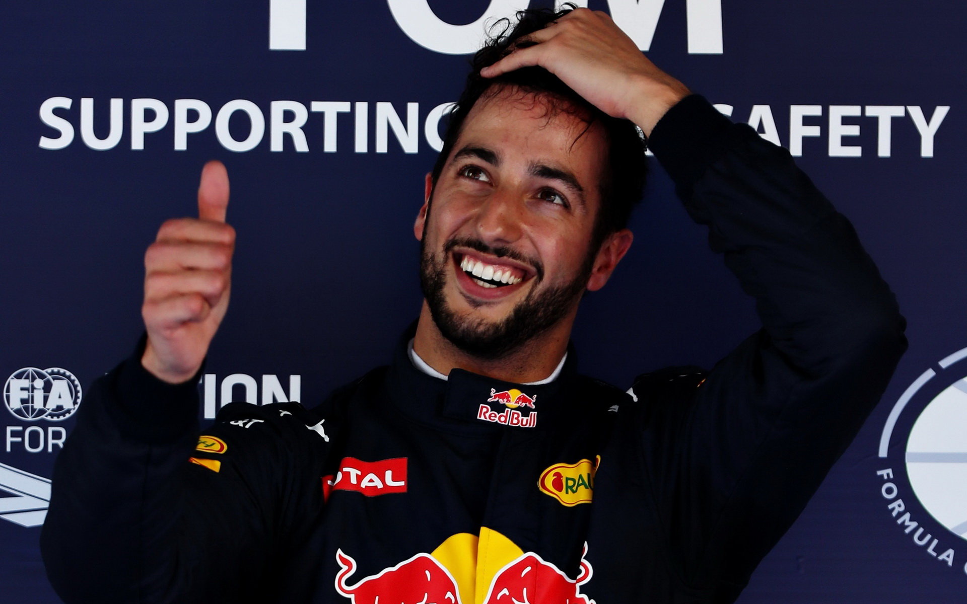 Daniel Ricciardo po kvalifikaci v Barceloně