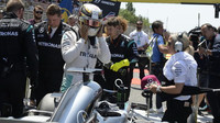 Lewis Hamilton před závodem v Barceloně