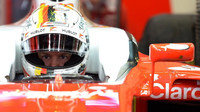 Sebastian Vettel při mezisezónních testech v Barceloně