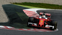 Sebastian Vettel při mezisezónních testech v Barceloně