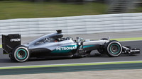 Nico Rosberg při mezisezónních testech v Barceloně