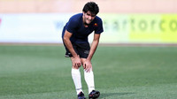 Carlos Sainz při fotbale v Monaku