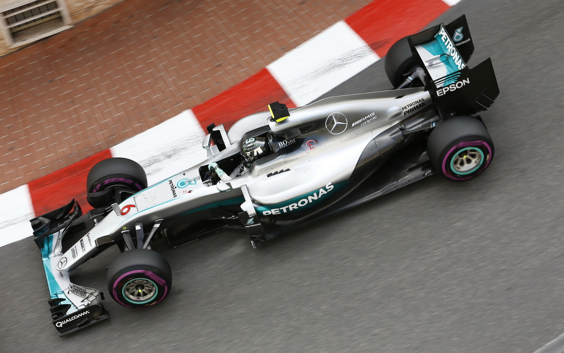 Nico Rosberg při tréninku v Monaku