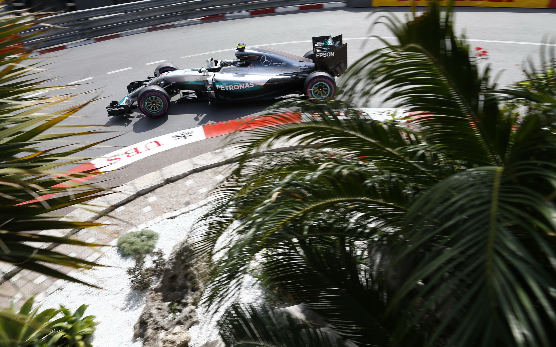 Nico Rosberg při tréninku v Monaku
