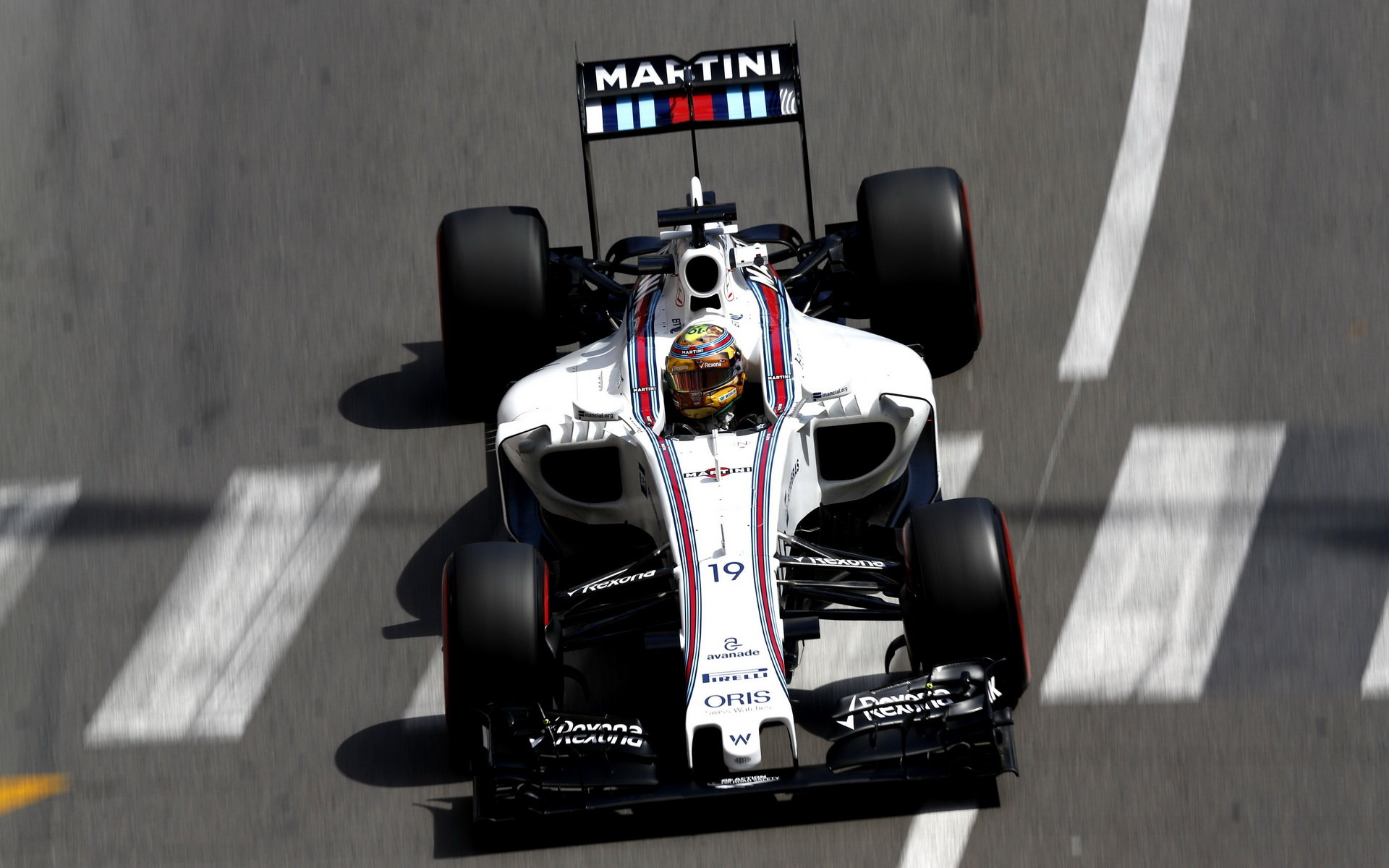 Felipe Massa při tréninku v Monaku