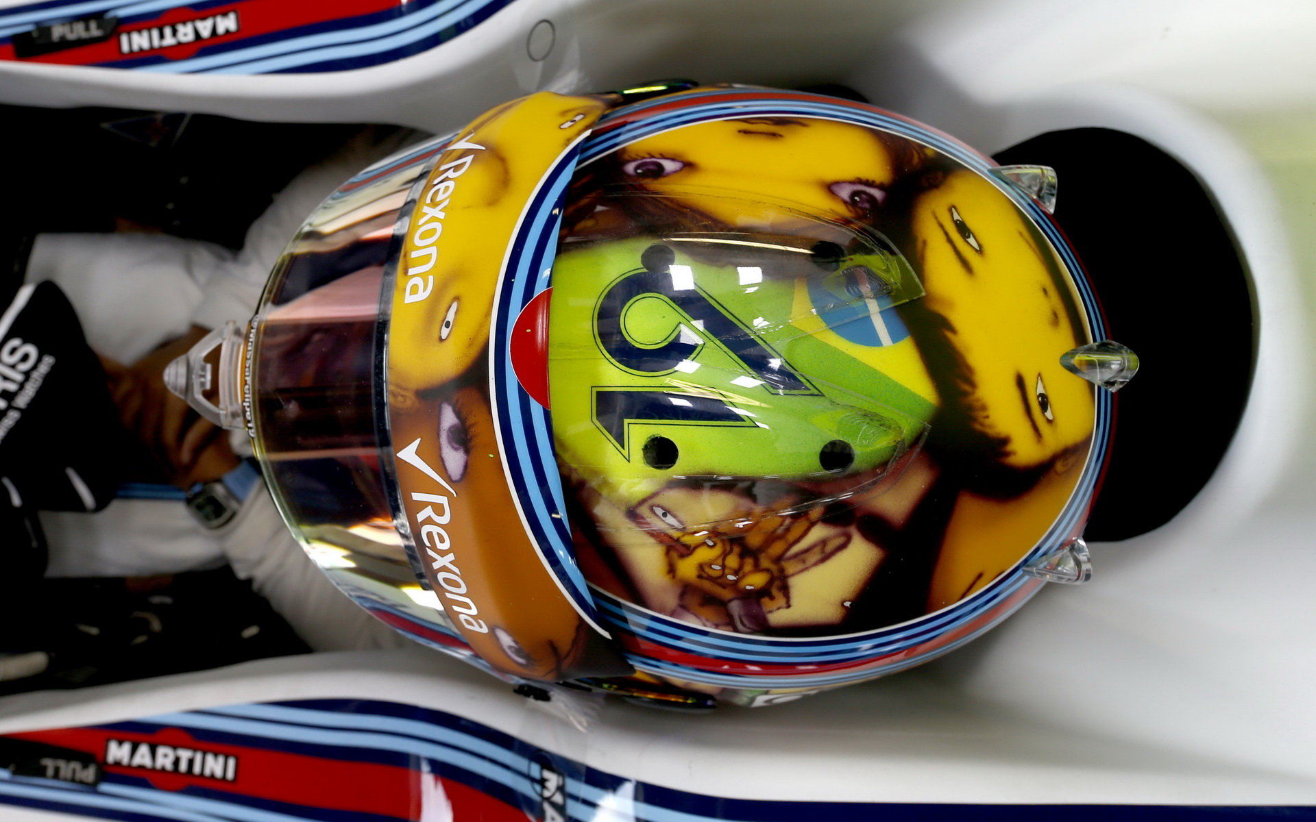 Felipe Massa a nový design přilby v Monaku