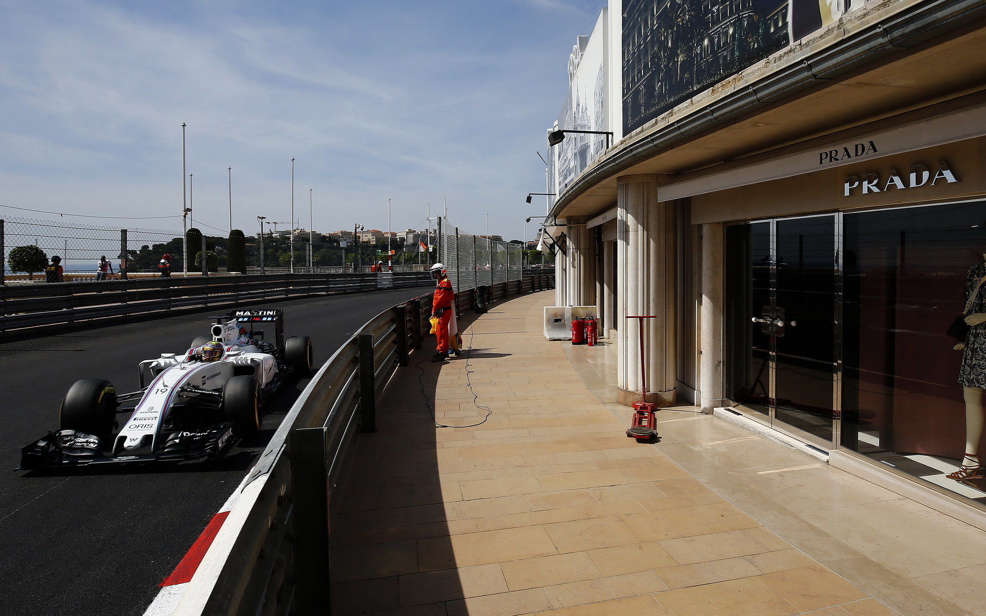 Felipe Massa při kvalifikaci v Monaku