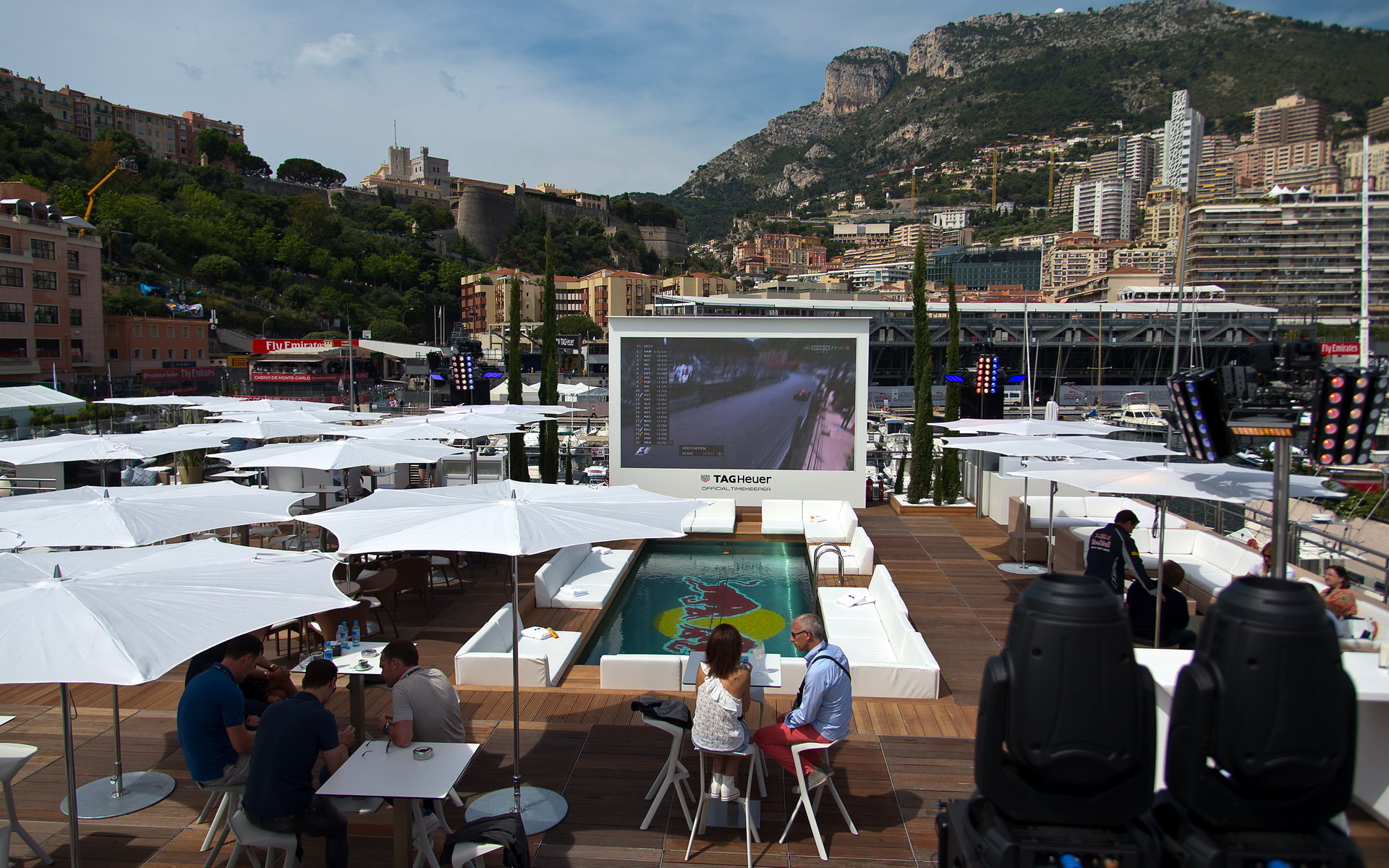 Monaco Energy Station týmu Red Bull a Toro Rosso v Monaku