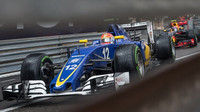 Felipe Nasr v závodě v Monaku