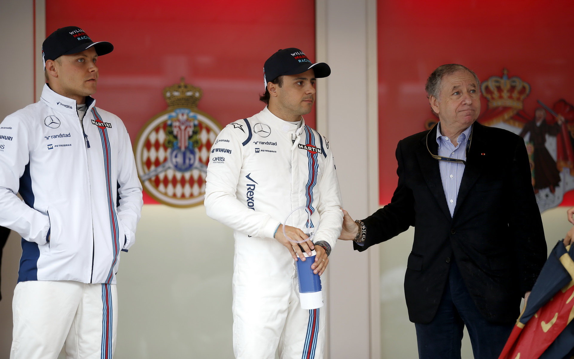 Valtteri Bottas, Felipe Massa a Todt v Monaku