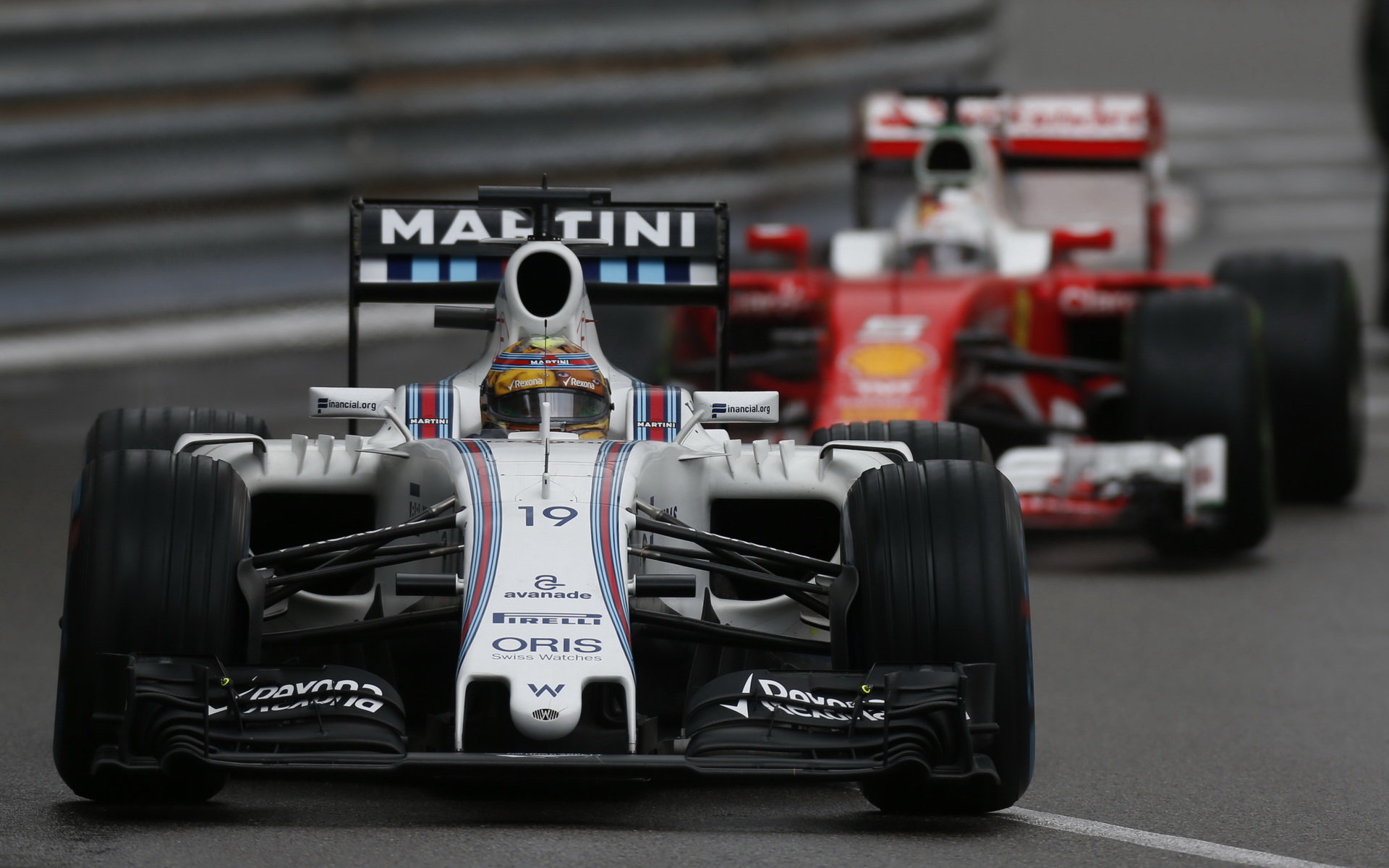 Felipe Massa v závodě v Monaku