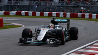 Lewis Hamilton při tréninku v Kanadě