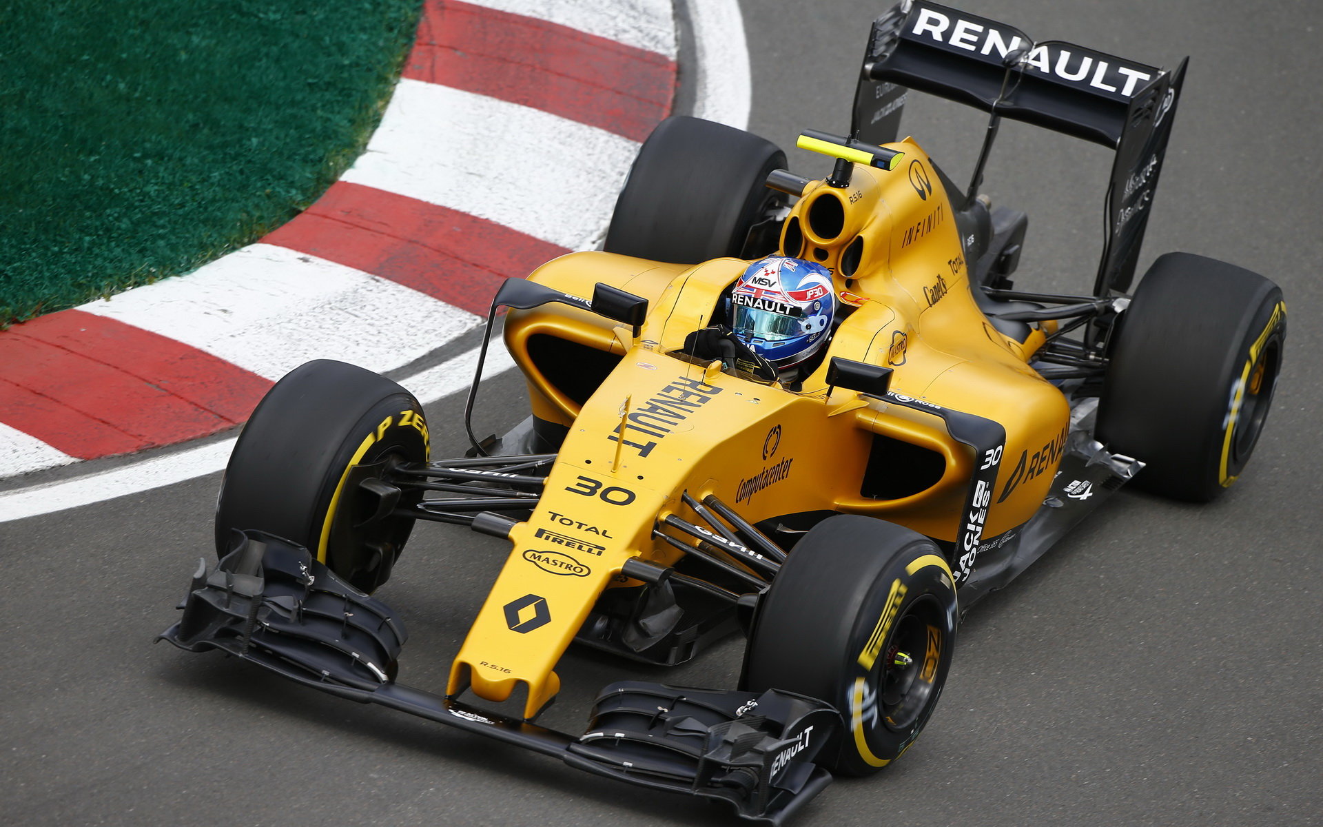 Jolyon Palmer při tréninku v Kanadě