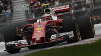 Kimi Räikkönen při kvalifikaci v Kanadě