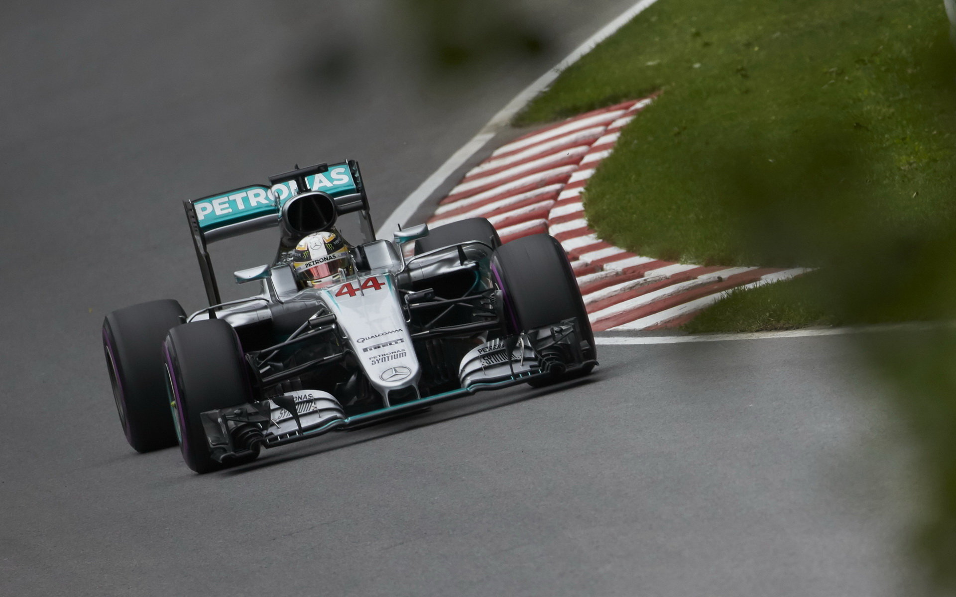 Lewis Hamilton při kvalifikaci v Kanadě