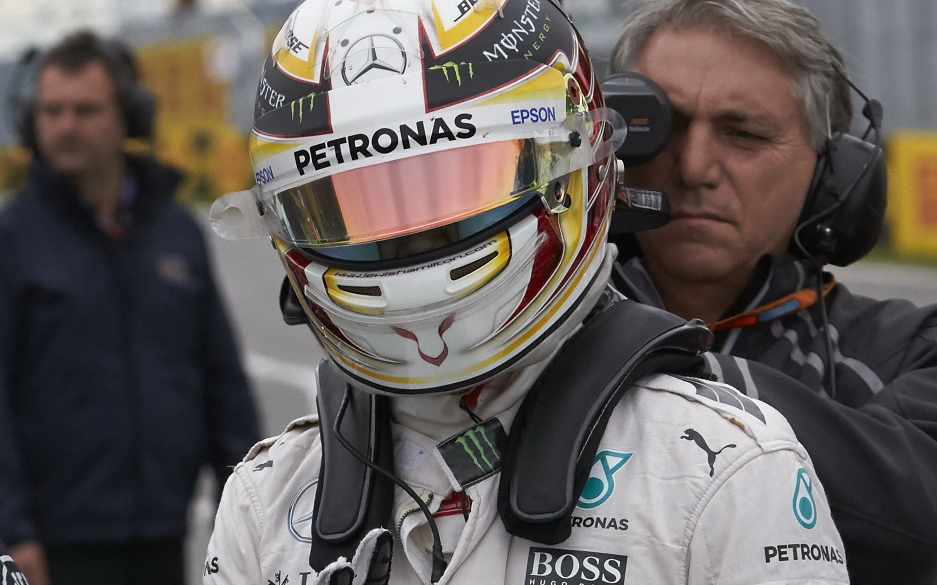 Lewis Hamilton po kvalifikaci v Kanadě