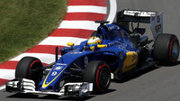 Marcus Ericsson při tréninku v Kanadě