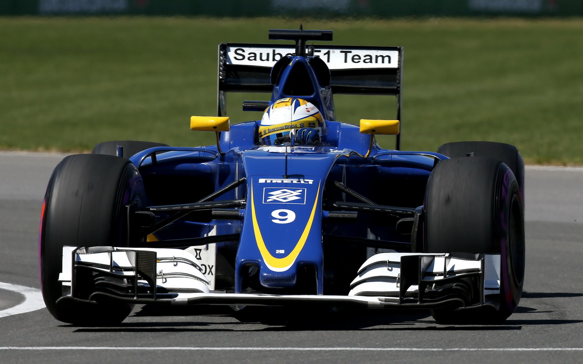 Marcus Ericsson při tréninku v Kanadě