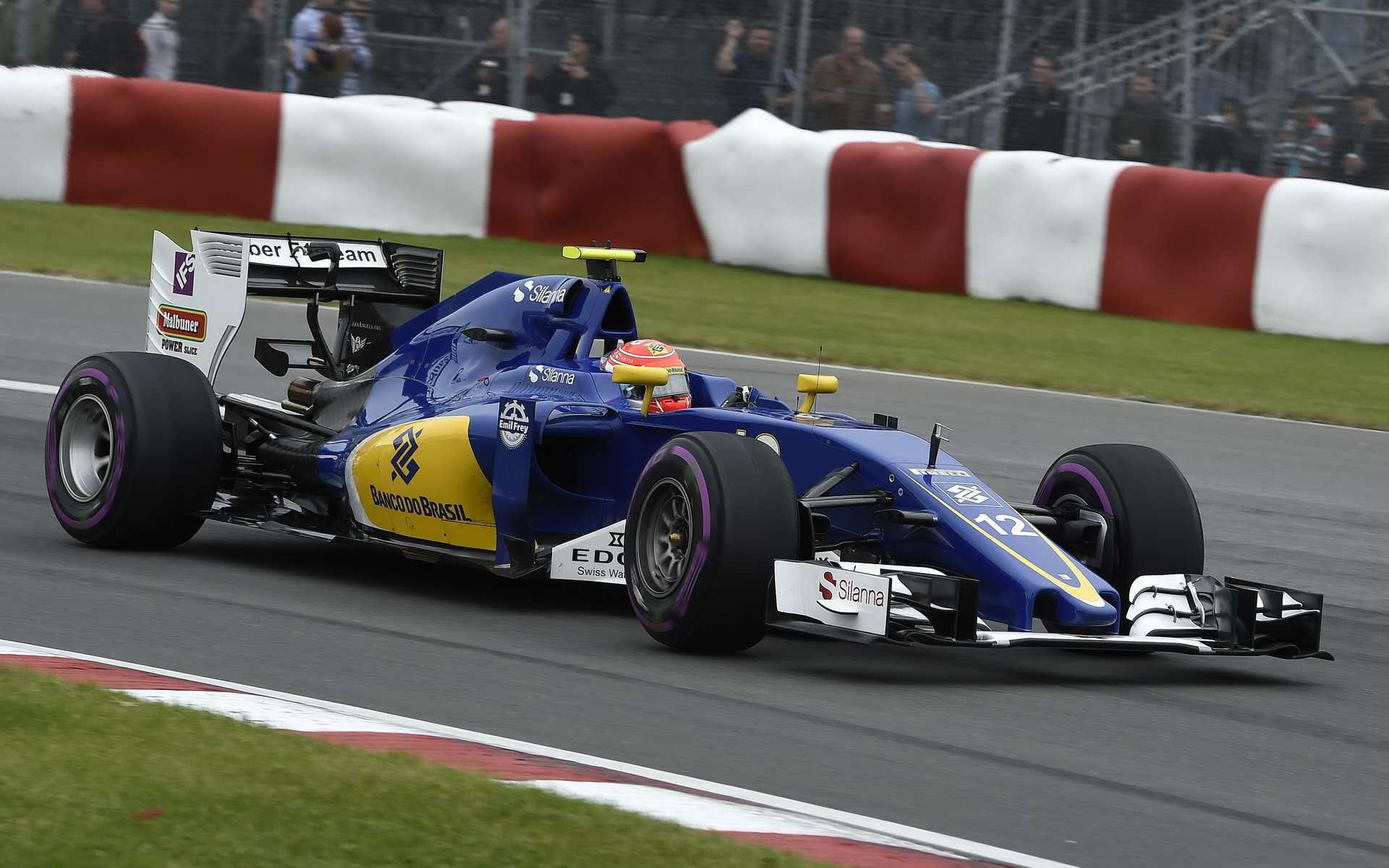 Felipe Nasr při kvalifikaci v Kanadě