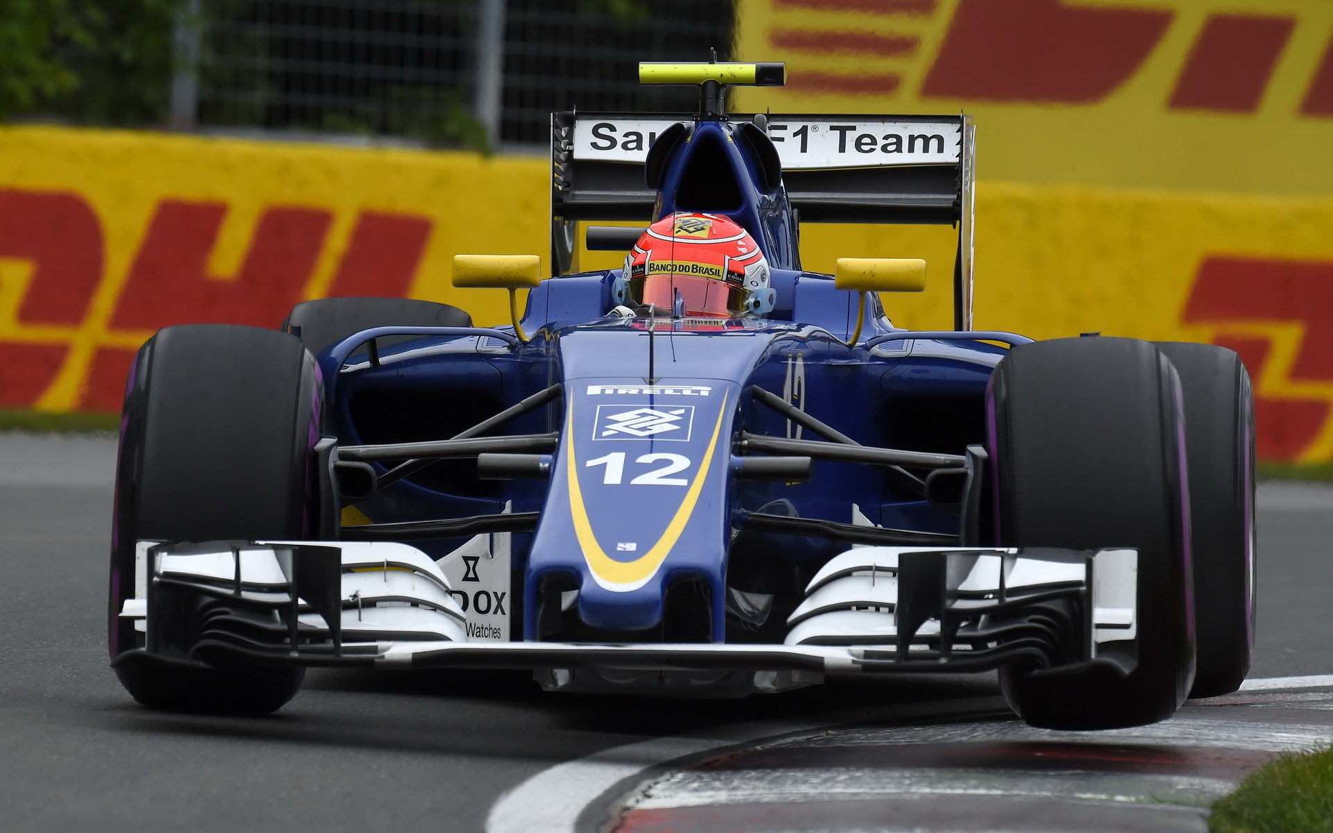 Felipe Nasr při kvalifikaci v Kanadě