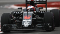 Jenson Button v závodě v Kanadě