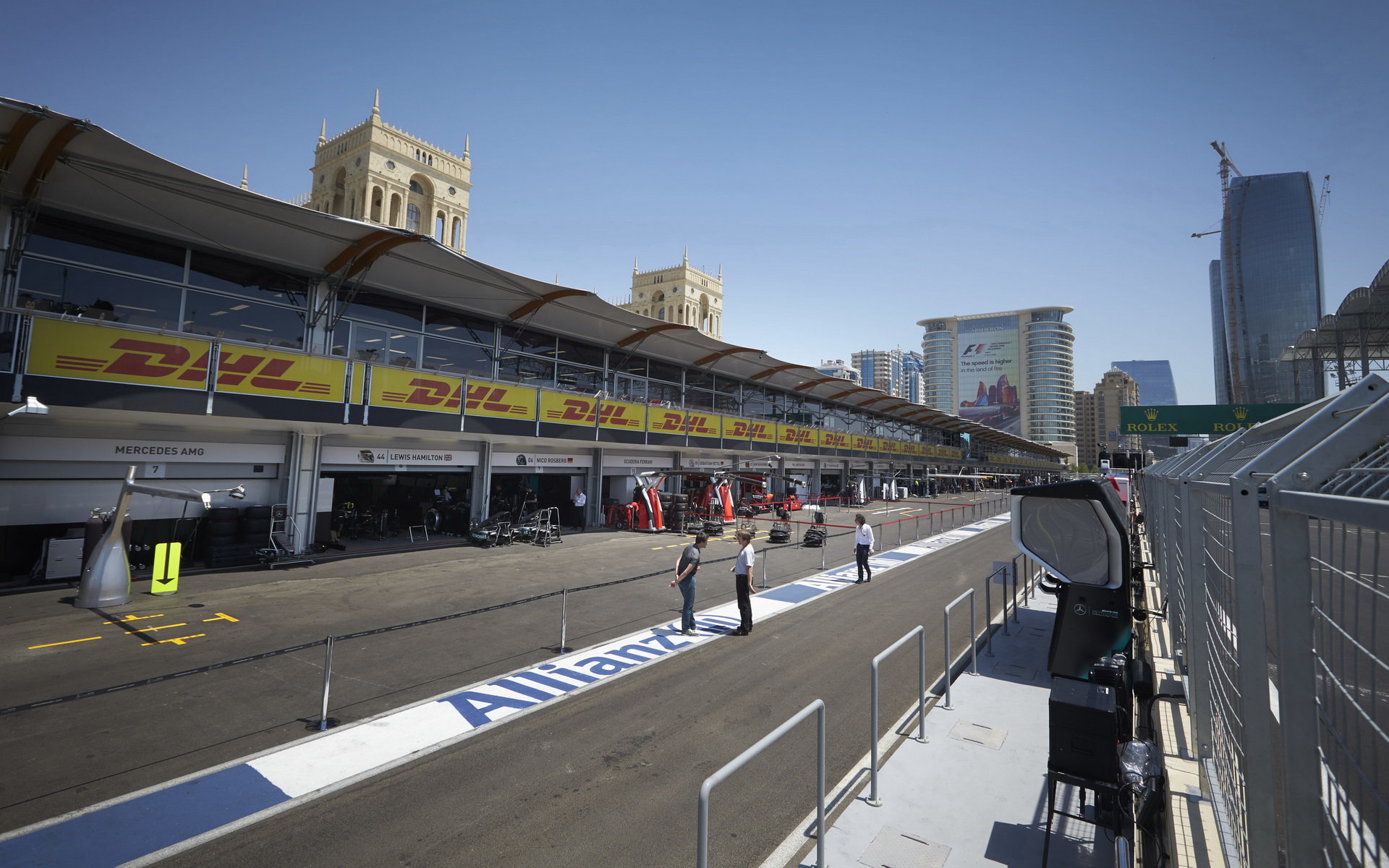 Pitlane v Baku