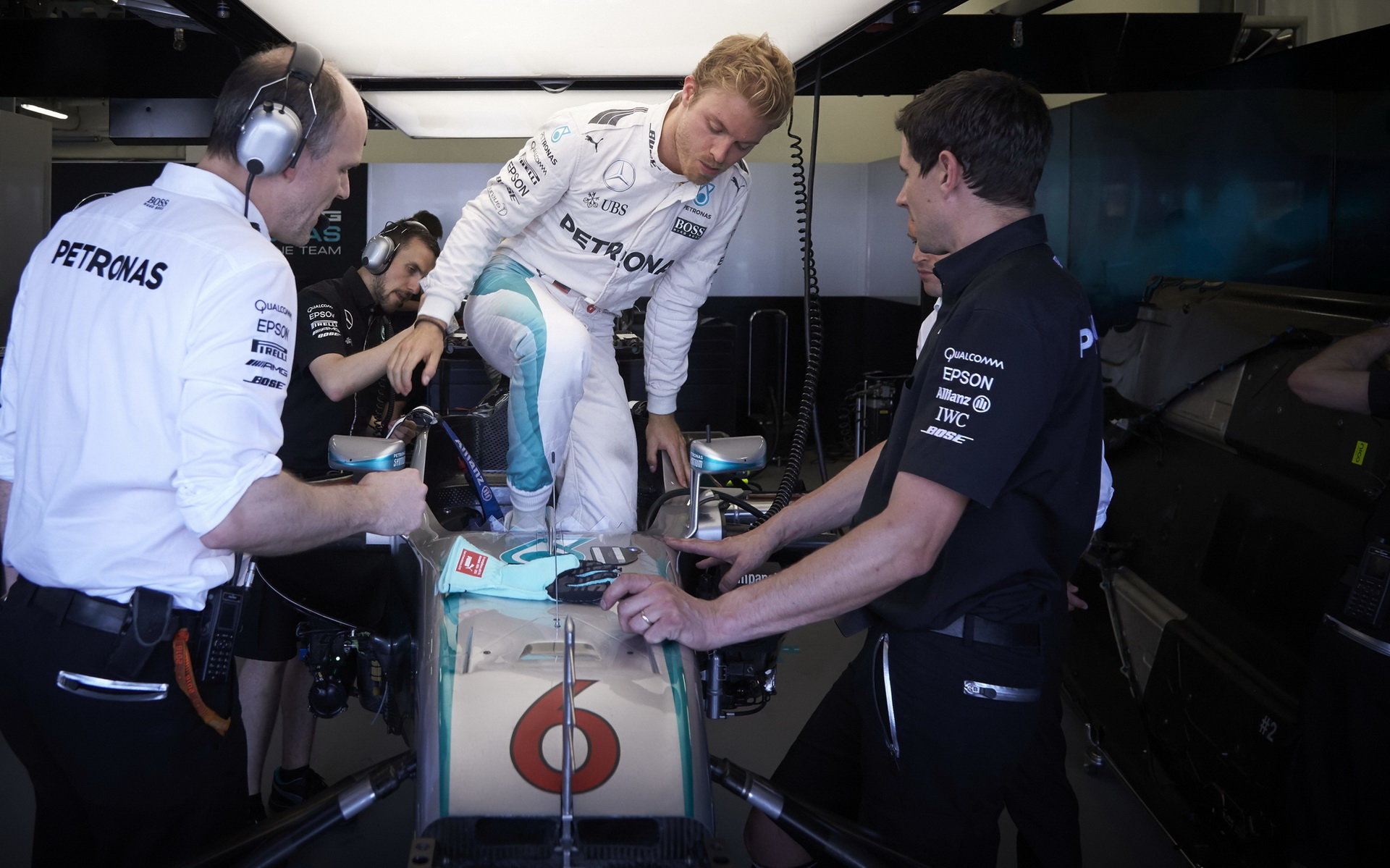 Nico Rosberg při tréninku v Baku
