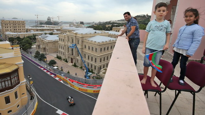 Trénink v Baku