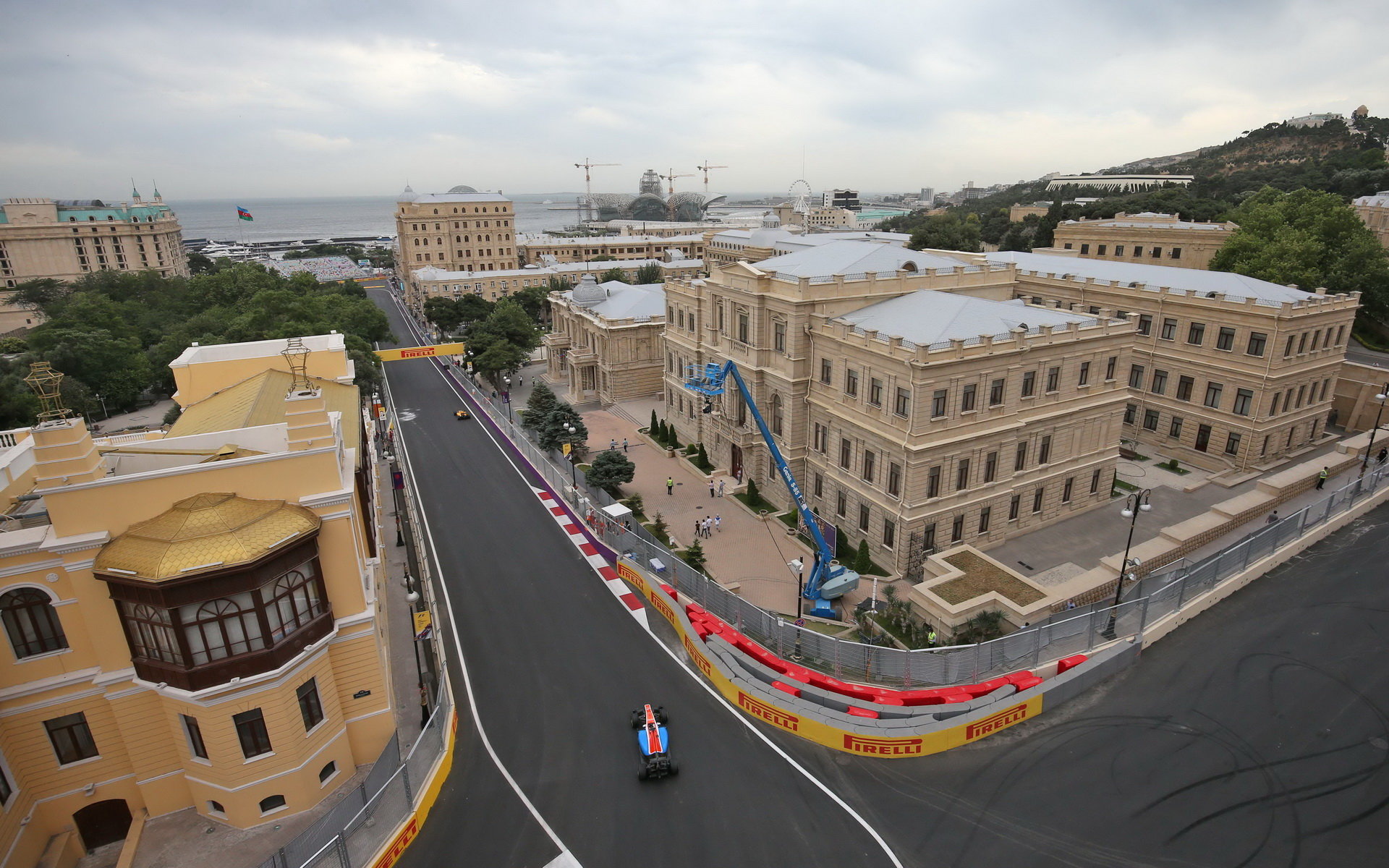 Trénink v Baku