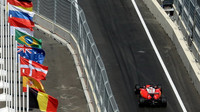 Sebastian Vettel při kvalifikaci v Baku