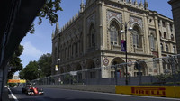 Kimi Räikkönen při kvalifikaci v Baku