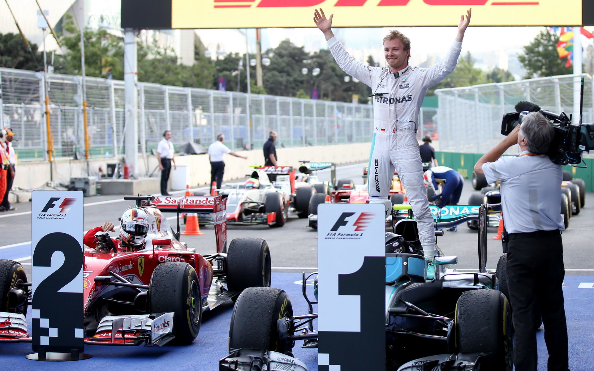 Nico Rosberg po závodě v Baku