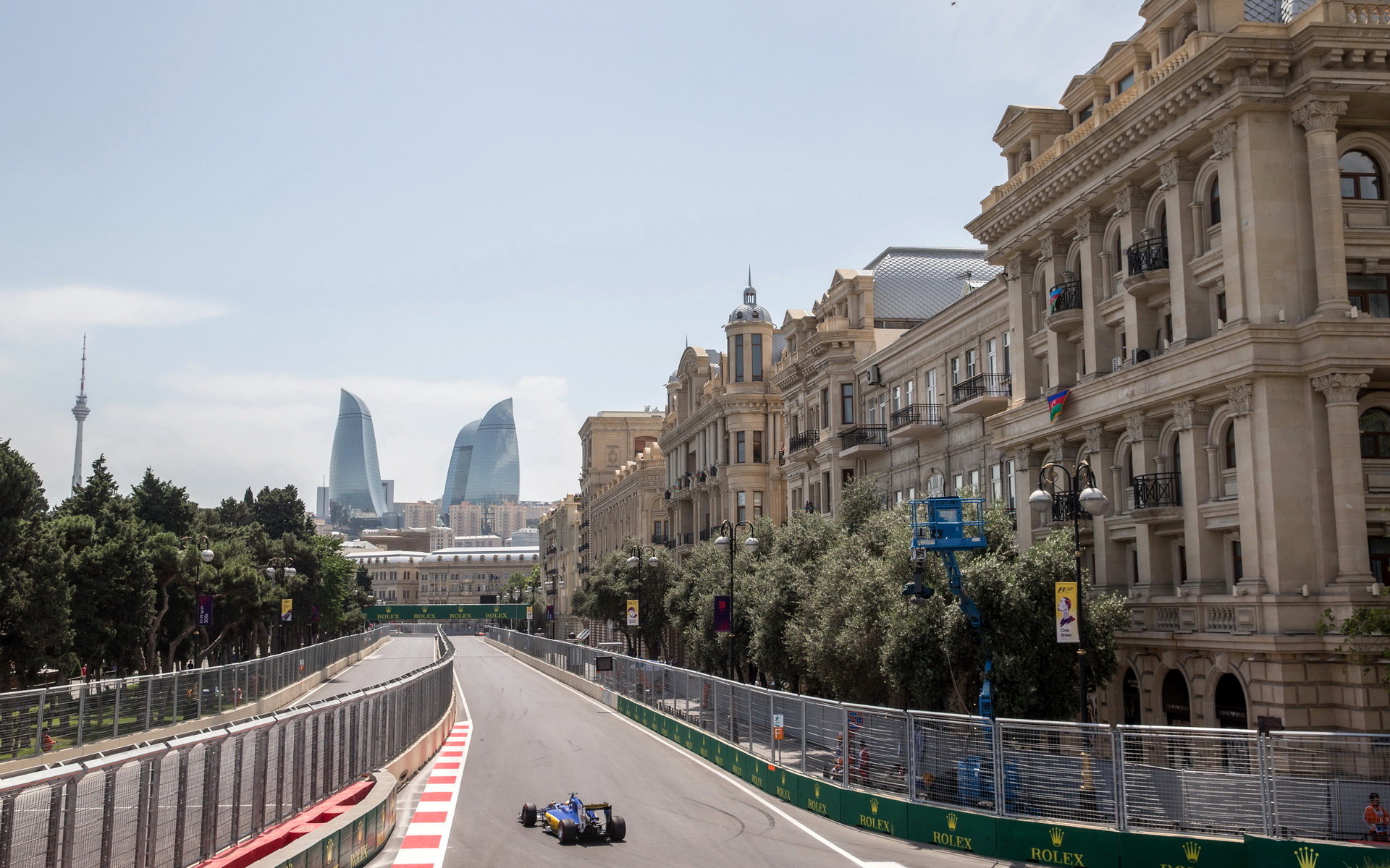 Marcus Ericsson v kvalifikaci v Baku