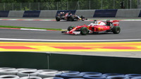 Sebastian Vettel při pátečním tréninku na Red Bull Ringu