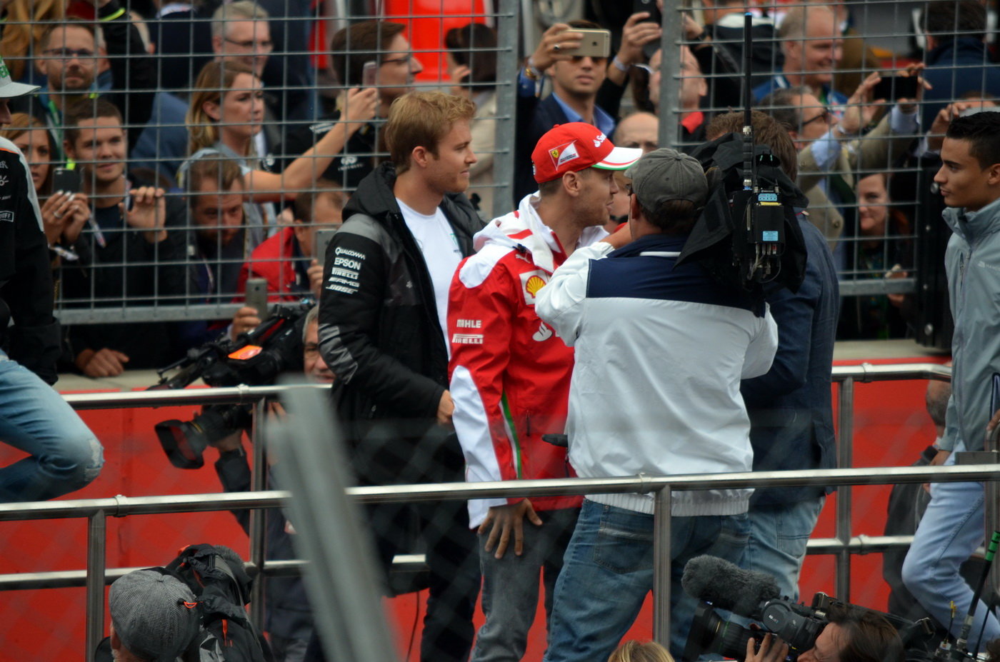 Sebasitan Vettel a Nico Rosberg, GP Rakouska (Red Bull Ring)