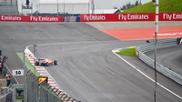Ferrari Sebastiana Vettela po defektu pneumatiky při GP Rakouska (Red Bull Ring)