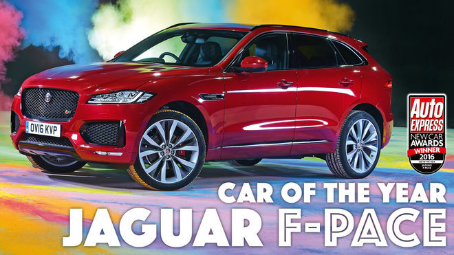 Nejlepší auto roku podle magazínu Auto Express - Jaguar F-Pace.