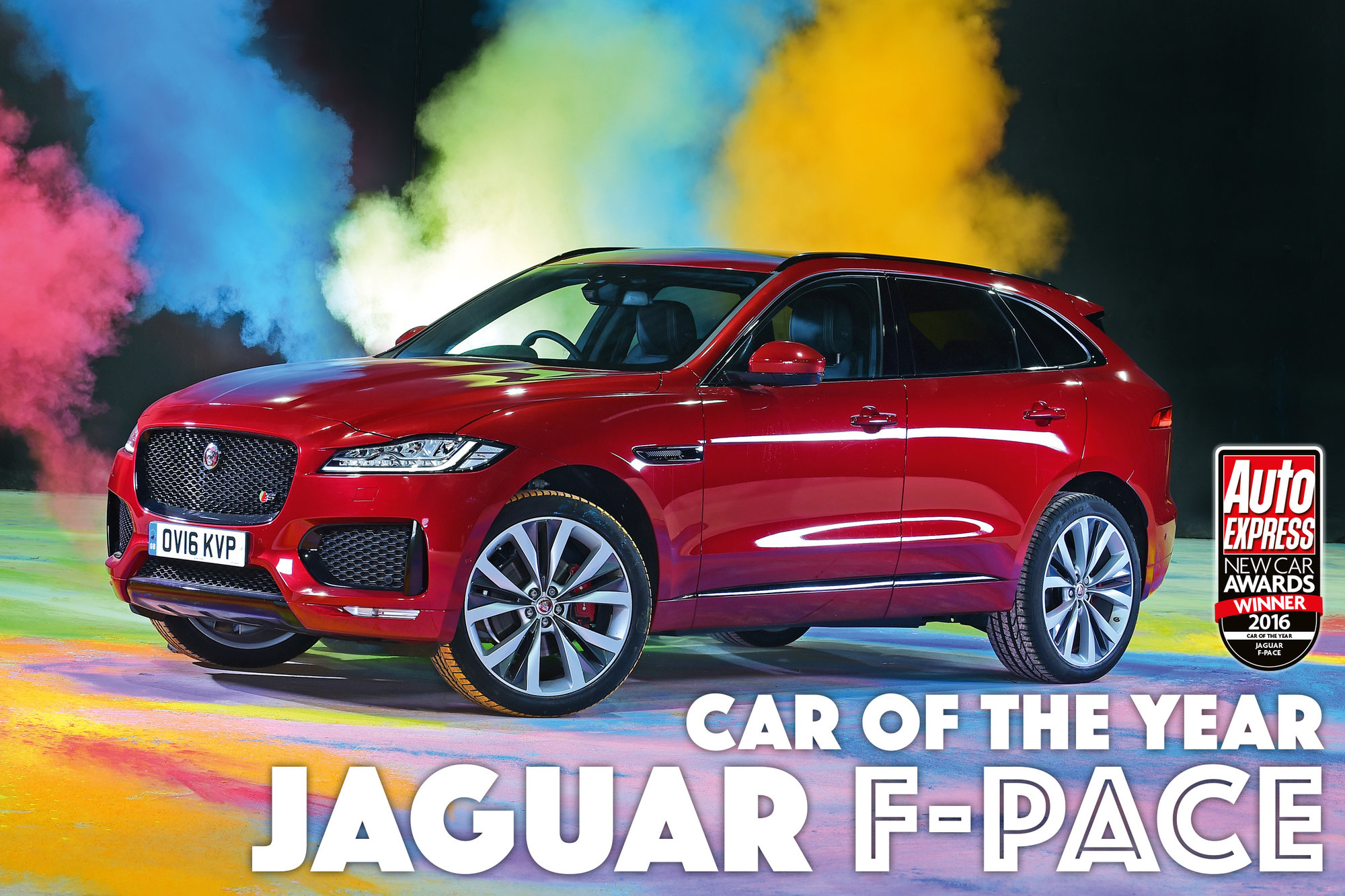 Nejlepší auto roku podle magazínu Auto Express - Jaguar F-Pace.