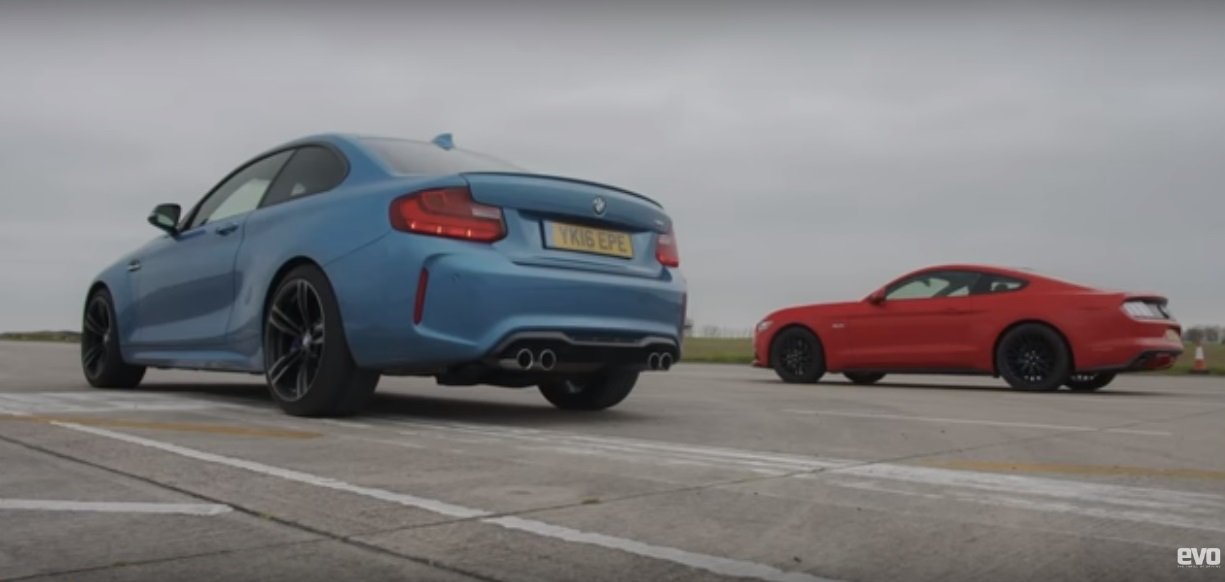 BMW M2 versus Ford Mustang