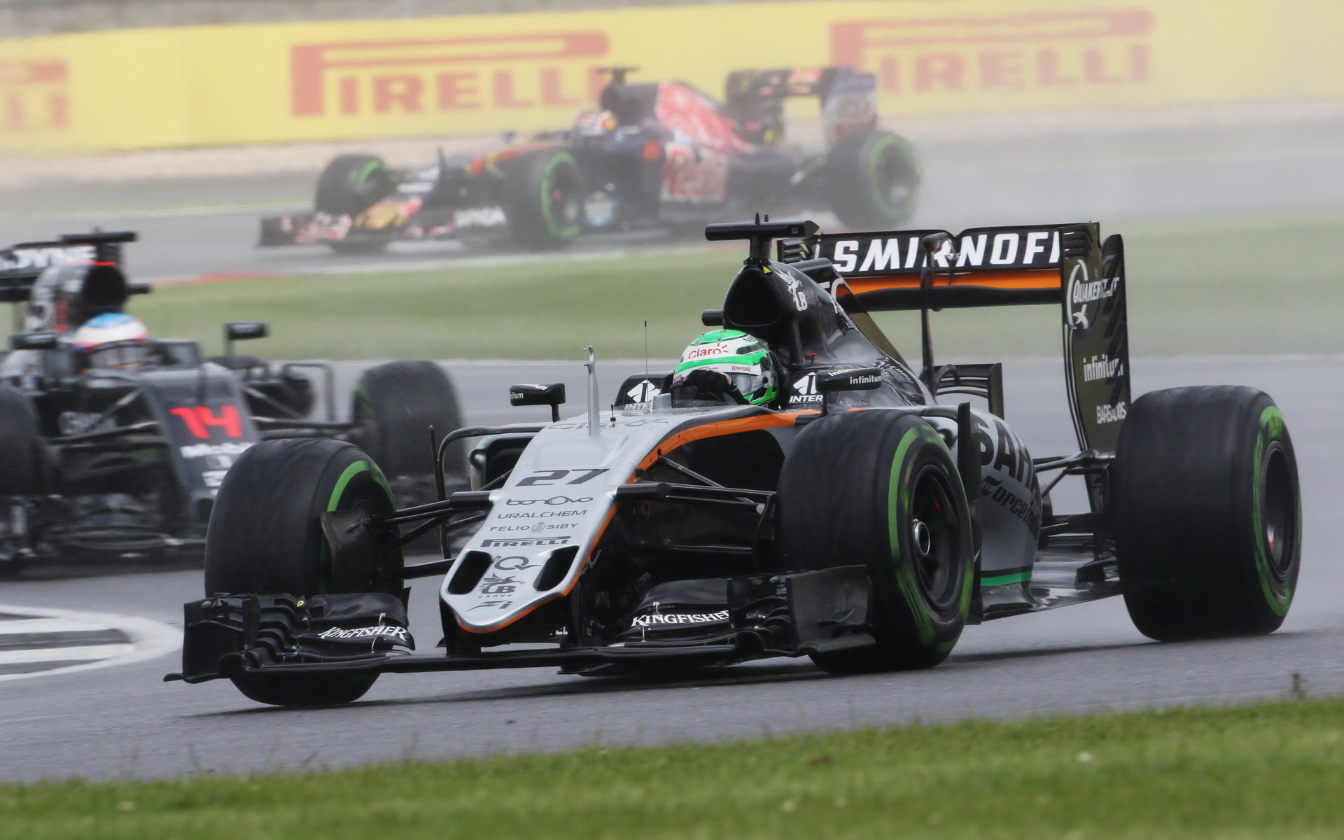 Nico Hülkenberg v závodě v Silverstone