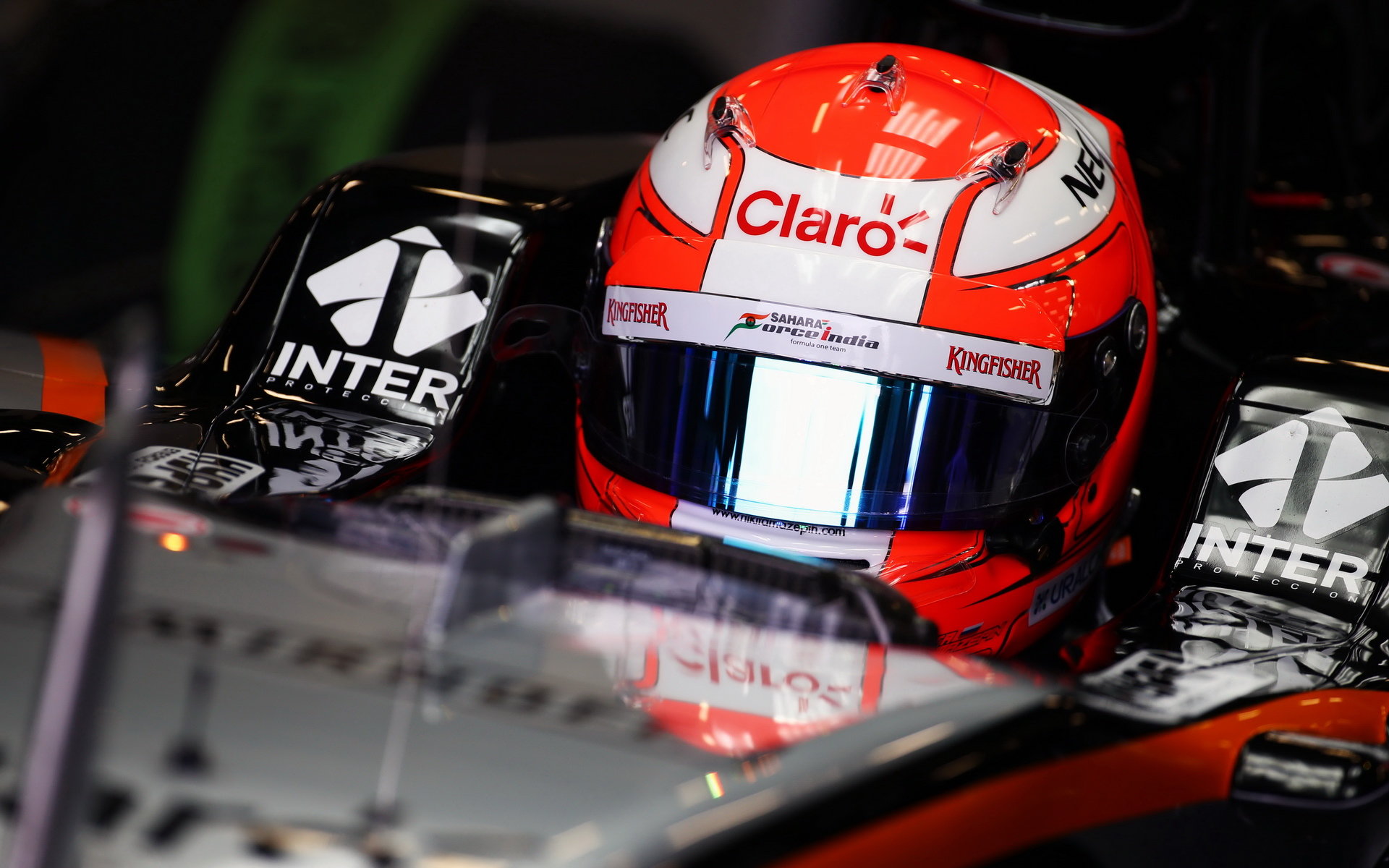 Nikita Mazepin při posledních sezónních testech v Silverstone, první den