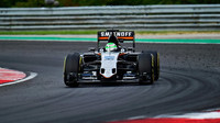 Nico Hülkenberg při pátečním tréninku v Maďarsku