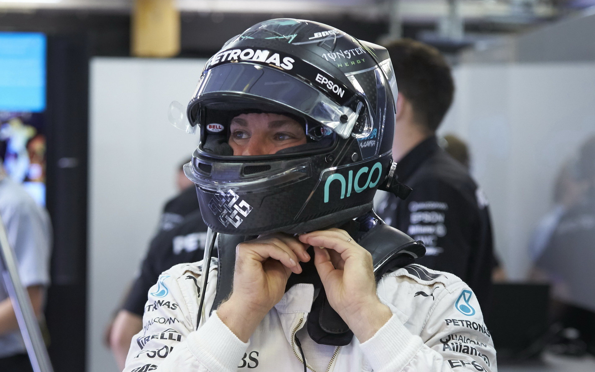 Nico Rosberg u v Maďarsku