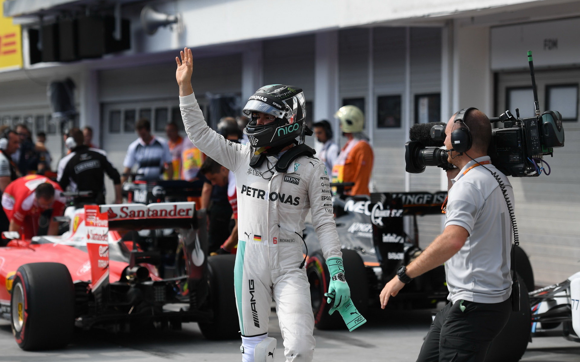 Nico Rosberg vyhrál kvalifikaci v Maďarsku