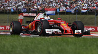 Sebastian Vettel v závodě v Maďarsku