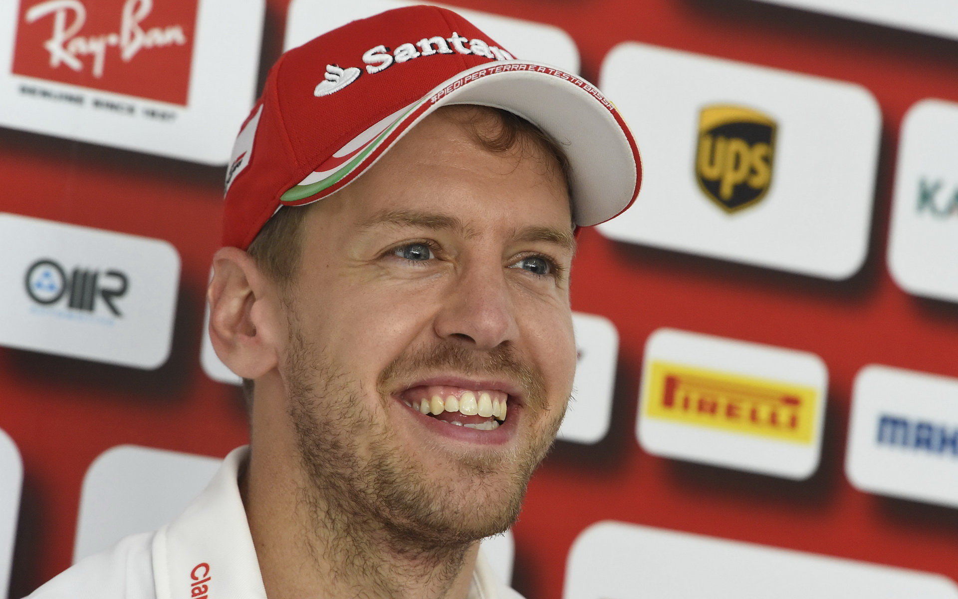 Z pole position se nakonec radoval tento muž - Sebastian Vettel 