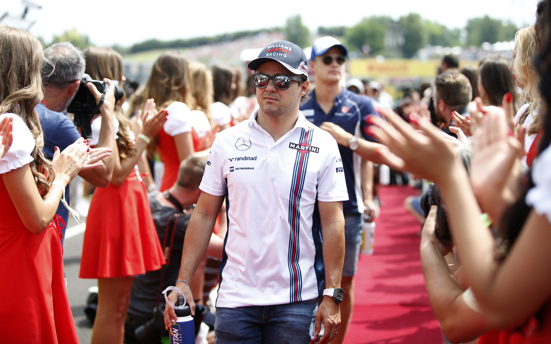 Felipe Massa před závodem v Maďarsku