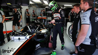 Nico Hülkenberg při pátečním tréninku v Německu