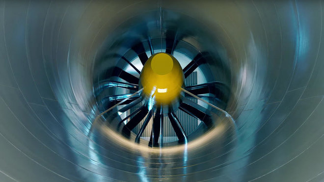 Ventilátor aerodynamického tunelu