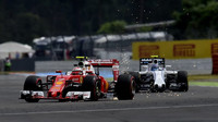 Kimi Räikkönen a Valtteri Bottas v tréninku v Německu